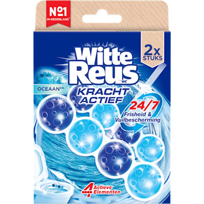 Witte Reus Toiletblok Kracht Actief Oceaan 2 stuks