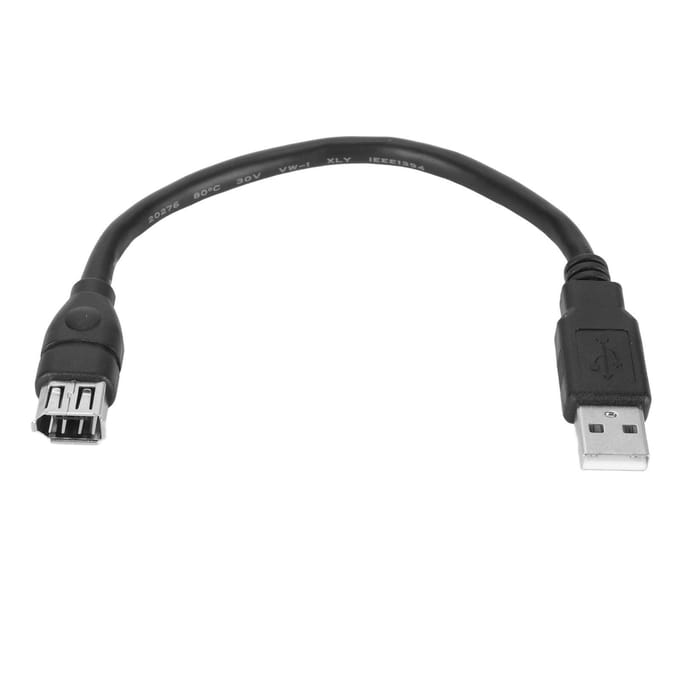 Firewire 1394 6 Pin Vrouwelijk naar USB 2.0 AM Adapterkabel Plug and Play Flexibel Firewire Digitaal black