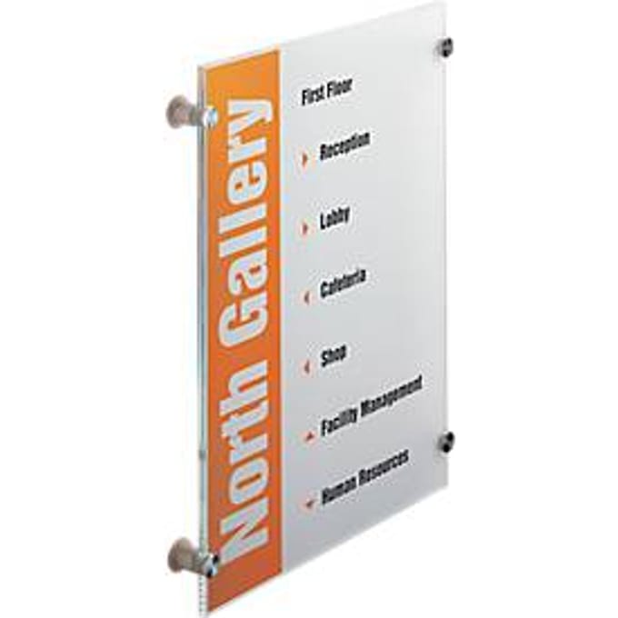 Durable Crystal sign - Deurbord - 4826 - 297x420mm incl. 2 folies (transparant)