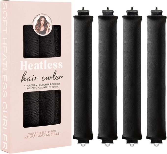 4-Pack Hitteloze Krulset voor Mooie Krullen Zonder Hitte