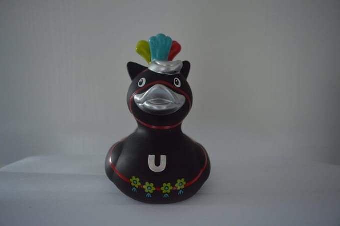DELUXE CAROUSEL HORSE DUCK  - Draaimolen kermispaard badeend van BUDDUCK