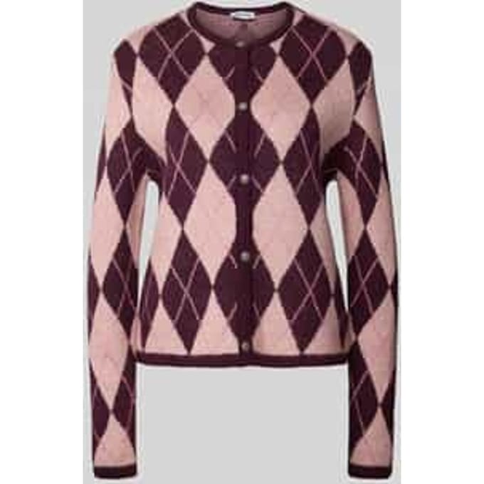 Cardigan met wol en ronde hals