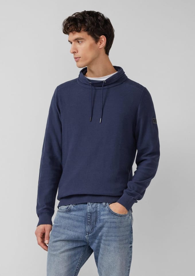s.Oliver  Pullover Marine Maat: XXL | Coltruien Outlet | Heren | Blauw