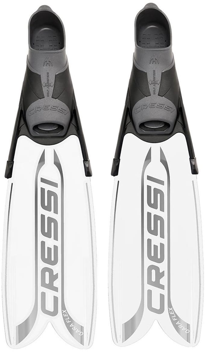 Cressi Gara Turbo Flex Freedivingvinnen Wit EU 46-47