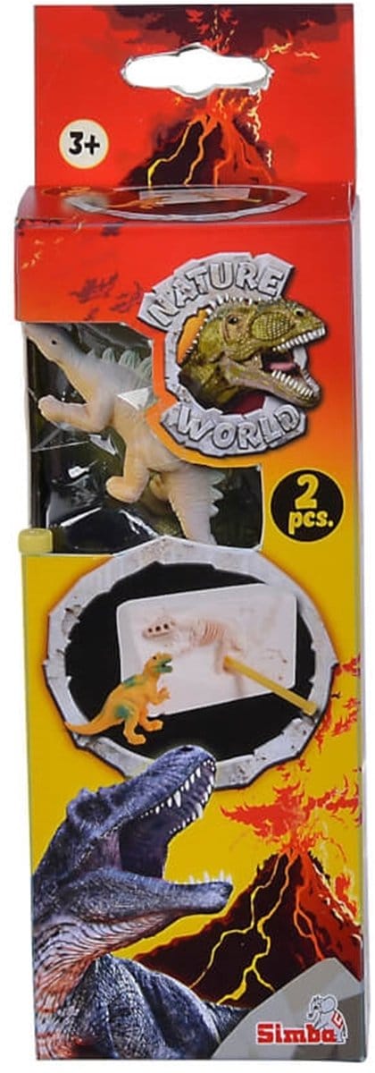 Simba dino opgravingsset speelgoed dinosaurus met beitel en kalkblok.