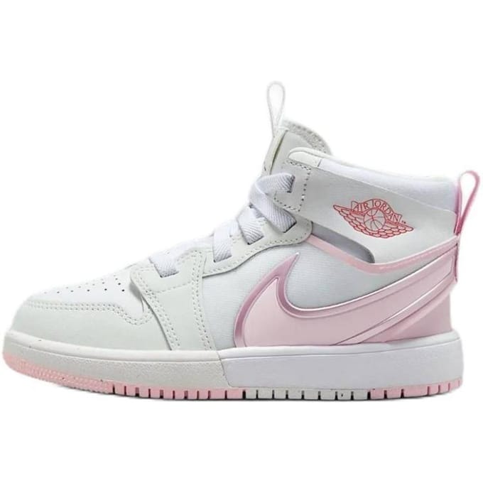 Jordan 1 Mid RM EasyOn Wit Vuurrood Roze Schuim (Postscriptum) 29.5 white