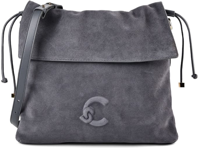 Coccinelle Lidia Suede Bim - Schoudertas 34 cm (stove/stove)
