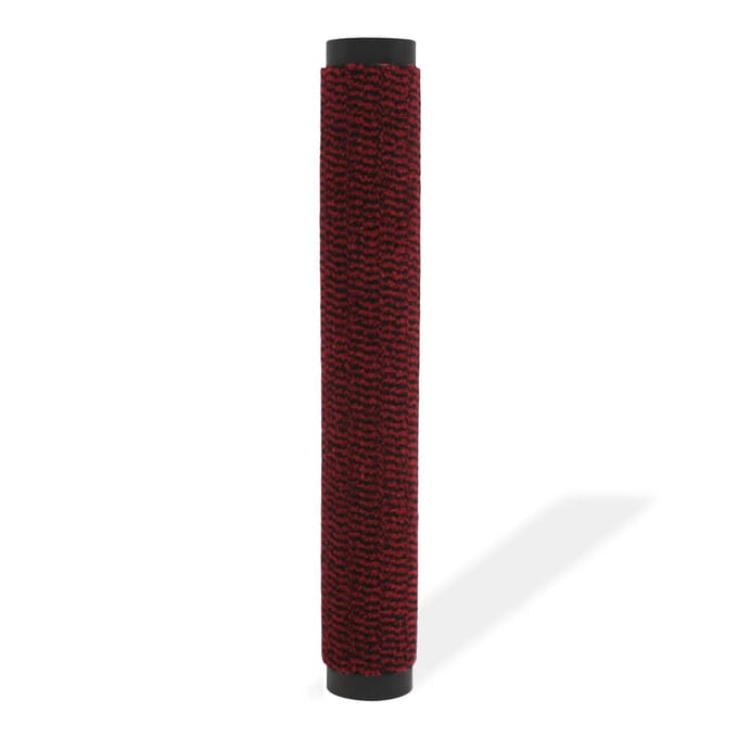 vidaXL - Droogloopmat - rechthoekig - getuft - 90x150 - cm - rood