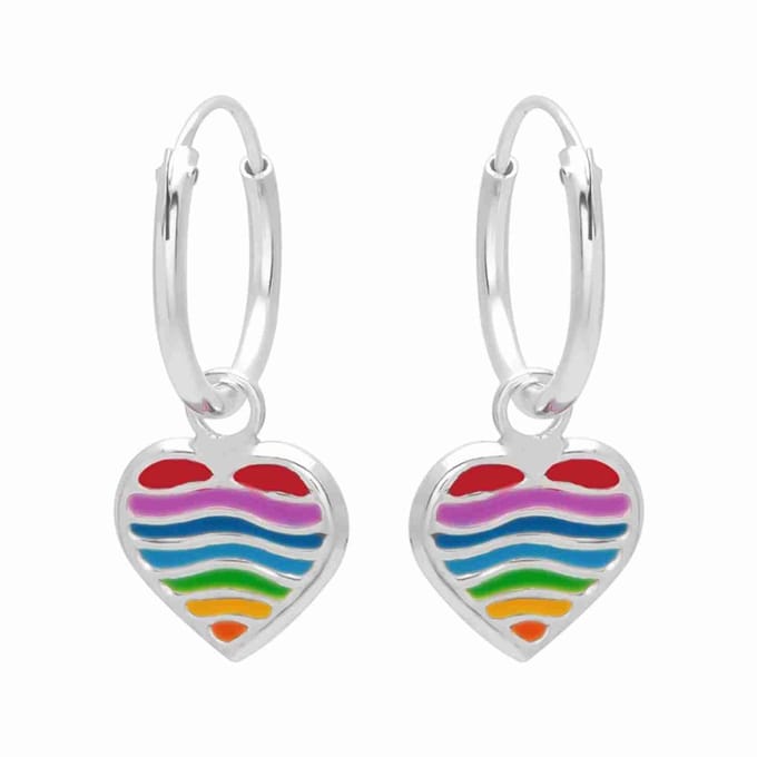 WeLoveSilver - Zilveren oorringen - Hartjeshanger - Kinderen