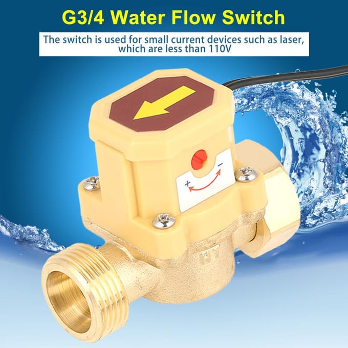 1 stuks Pomp Druk Waterstroomregeling Sensor Schakelaar G3 4 Draad 0.6 Mpa