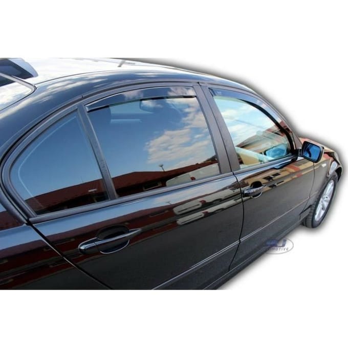 Lucht deflectoren - Compatibel BMW - E46 - 4 Deuren - Gekleurd Acryl - 4 stuks
