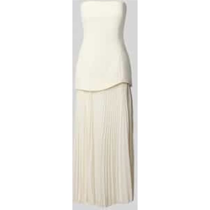 midi-jurk in plissé-look met viscose