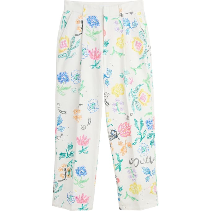 Soulland Ula Pants White Aop Taglia: XS/S | Pantaloni da completo Outlet | Unisex | Bianco