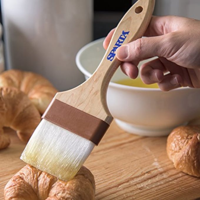 Bakkwast met Houten Handvat en Nylon Haar, 7.5 cm