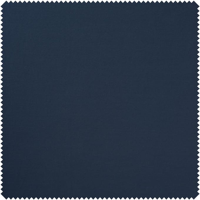 Katoenen single jersey "Uni" - Denimblauw donker