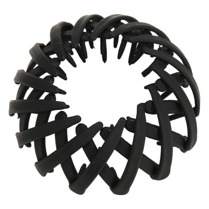 4 stuks Paardenstaart Haarclip Uitrekbaar Elegant Eenvoudig Sterke Grip Plastic Paardenstaart Houder Clip voor black