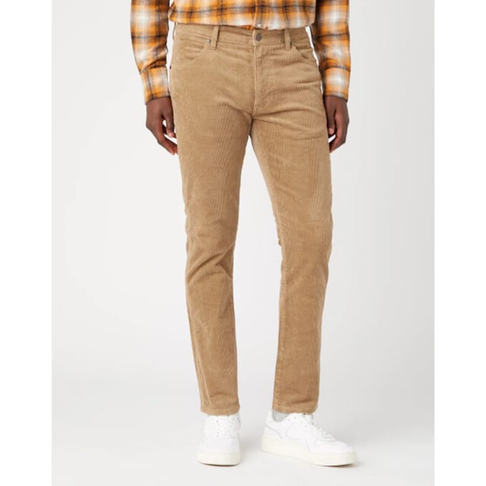Wrangler - Larston - Heren Slim-fit Broek - Lead Grey