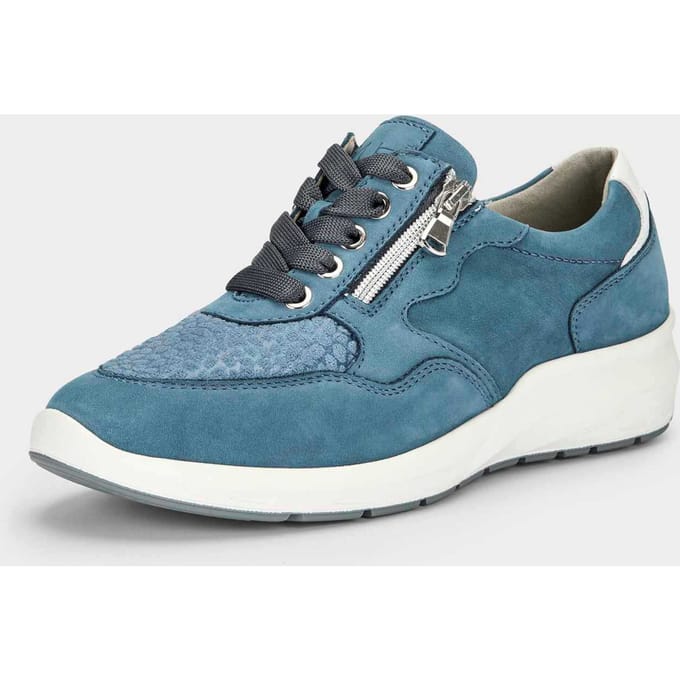 Sneaker met dempende loopzool - blauw - Gr. 39 van Goldner Fashion