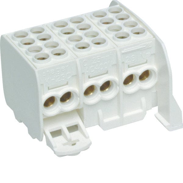 Hager KH23C HAGER KH23C 3P wit aansluitblok Klem Meerdere kleuren 3-polig 80 A 1 stuk(s)