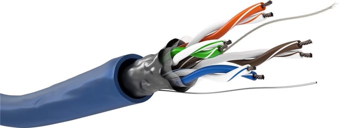 DSIT 111112 - Netwerkkabel - Zonder connector - 100 m - Blauw
