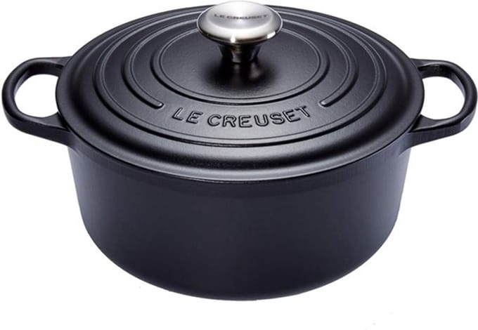 Le Creuset Signature Braad-/stoofpan Mat Zwart - 28 cm