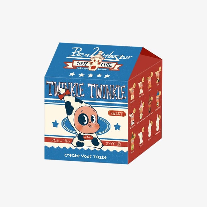 POP MART Twinkle Twinkle Create Your Taste Series Figuren - A (Enkel pak / 9-delige set) gray