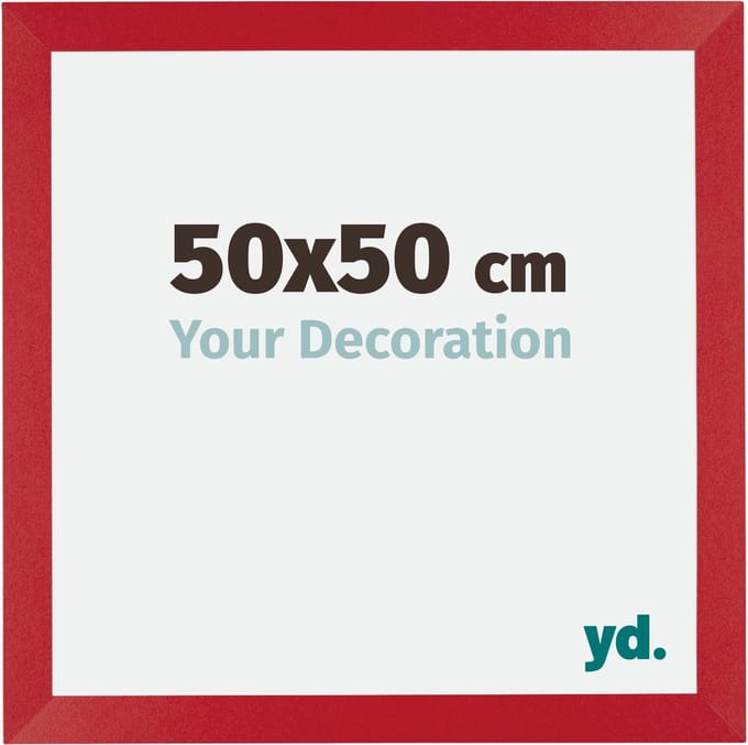 Your Decoration - Fotolijst 50x50 cm - MDF - Rood - Mura