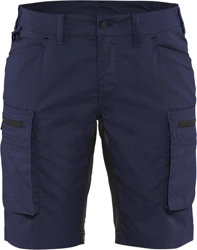 Blaklader Dames Service Short met stretch 7149-1845 - Marineblauw/Zwart - C30