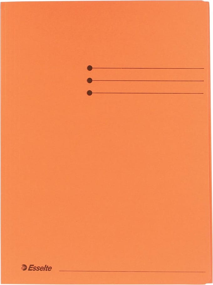 100x Esselte dossiermap oranje, A4