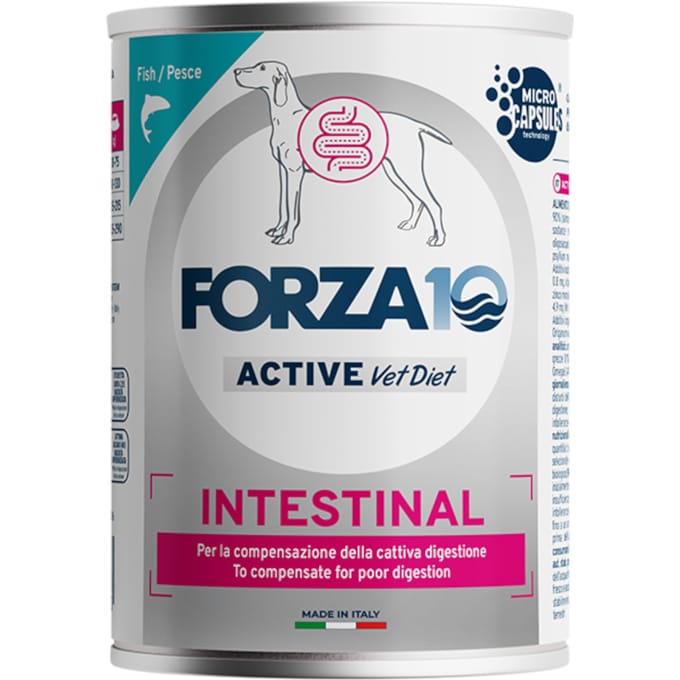 6x390g Forza10 Active Line Intestinal met vis natvoer voor honden