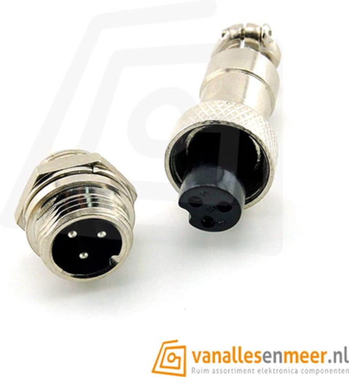 GX12-3 CONNECTOR, 3 PINS set