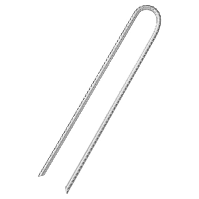 vidaXL - Tentharingen - 6 - st - U-vormig - Ø11,3 - mm - 37 - cm - gegalvaniseerd - staal