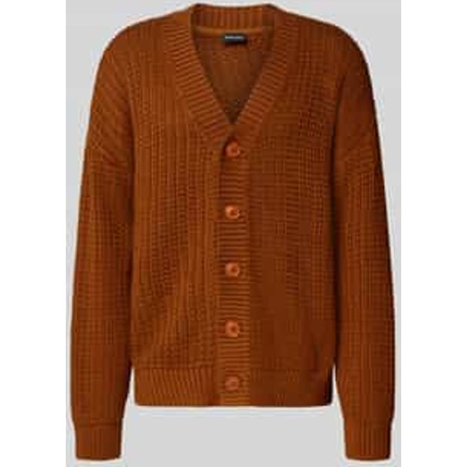 Comfort fit gebreid jack van zuiver katoen, model 'CRUZ'