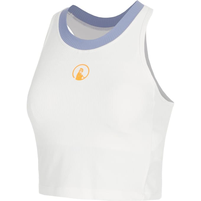 Quiet Please Glow Rib Crop Tanktop Dames