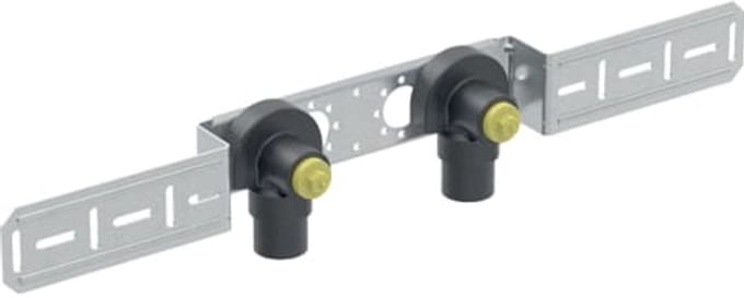Geberit Mapress haakse aansluiting 90° met buitendraad MF 1/2", voorgemonteerd, dubbel, AD 15.3, 632.855.00.2