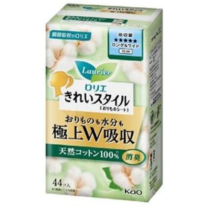 Kao - Laurier Kirei Style Super Absorption Lingerie Liner Unscented 44 pcs