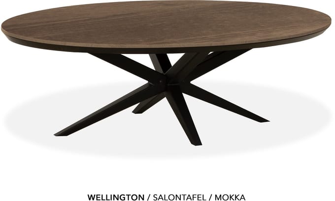 Maxfurn - Ovale salontafel | Zeer krasvast met verjongde rand| Kleur: Mokka