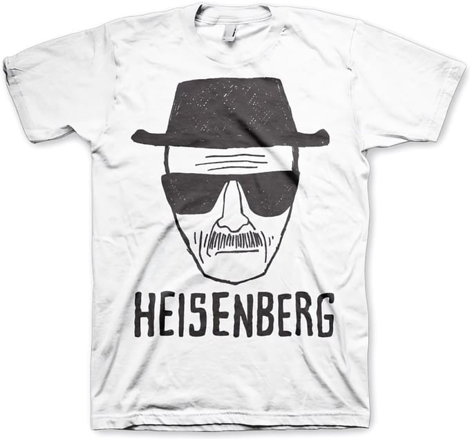 Breaking Bad Heren Tshirt -S- Heisenberg Sketch Wit