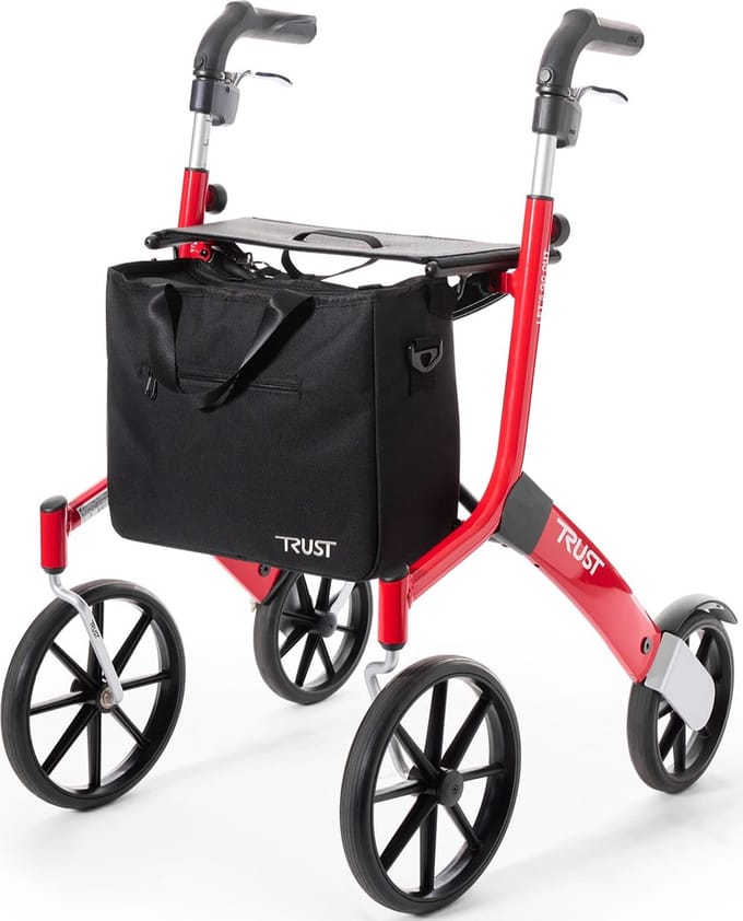 Let's Go Out rollator - Rood - Trustcare