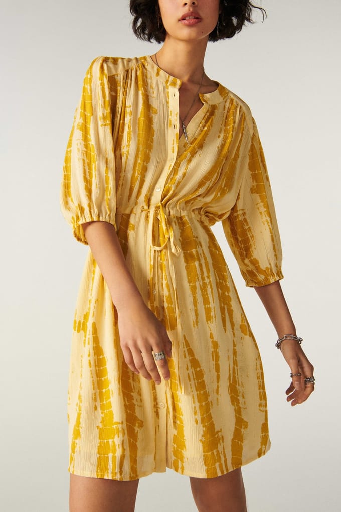 BA&SH Robe Kenya Ocre Größe: XS | Blusenkleider Outlet | Damen