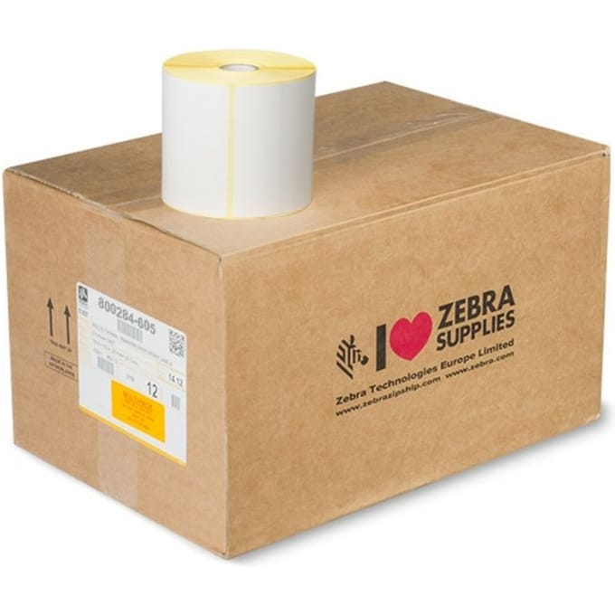 Zebra 800284-605 (Z-Perform 1000D) Etiket Zwart op wit (102 mm x 152 mm) 12 rollen