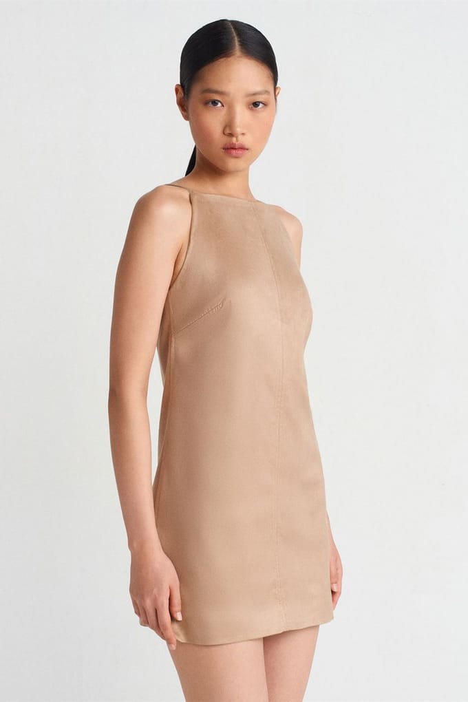 Mouwloze Mini-jurk Met Ritssluiting
