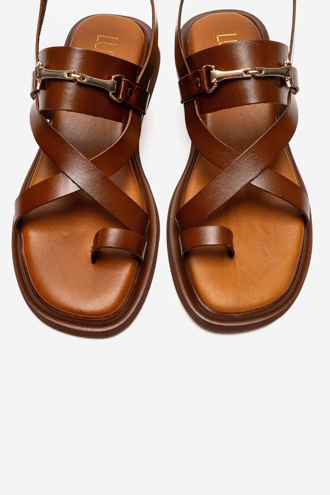 Fabiana Leren Teenslippers