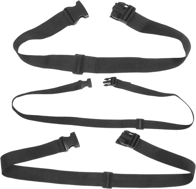 Set van 3 Verstelbare Taillebanden met Heuptas, Schoudertas en Elastische Verlenging voor Dames