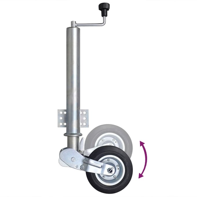 vidaXL - Neuswiel - met - 2 - staanders - en - 2 - spanklemmen - 60 - mm