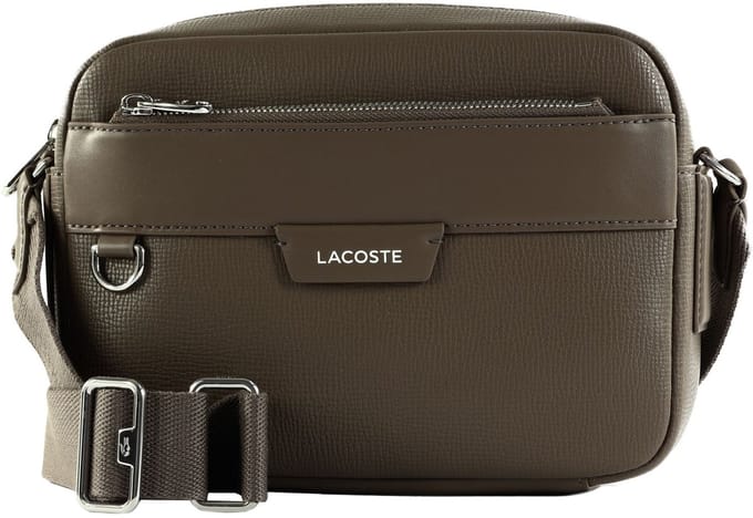 LACOSTE schoudertas Reporter Bag Morel Taupe