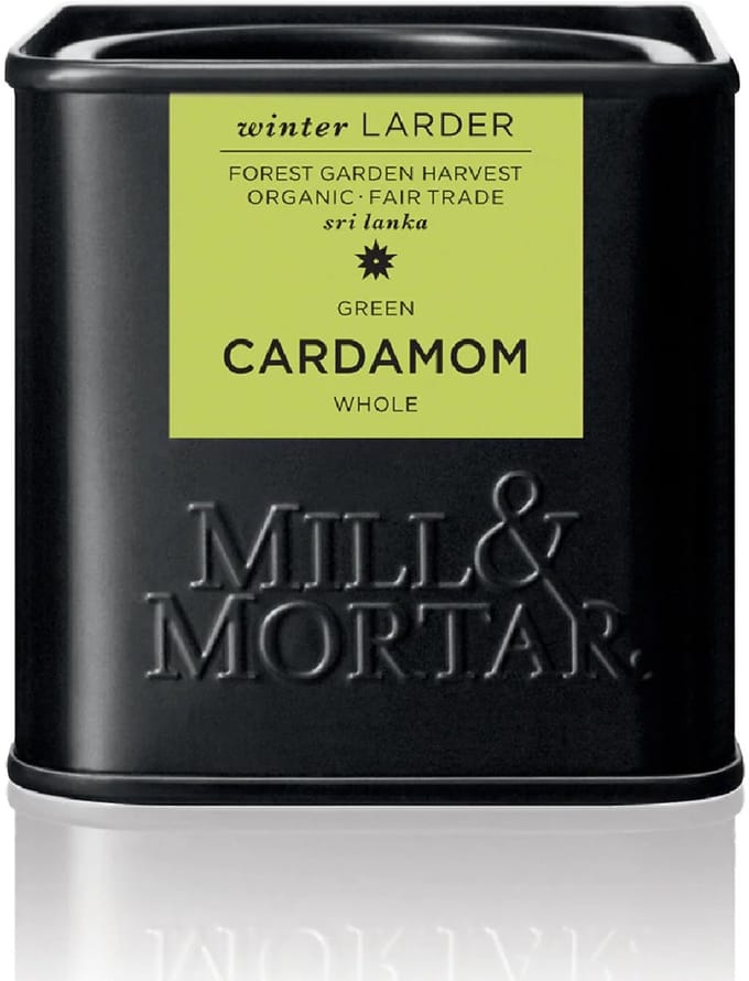 Mill & Mortar - Biologisch groene kardemom, volledige zaden (25g)