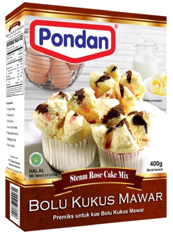 Pondan Special Steamed Rose Cake Mix (400gr)