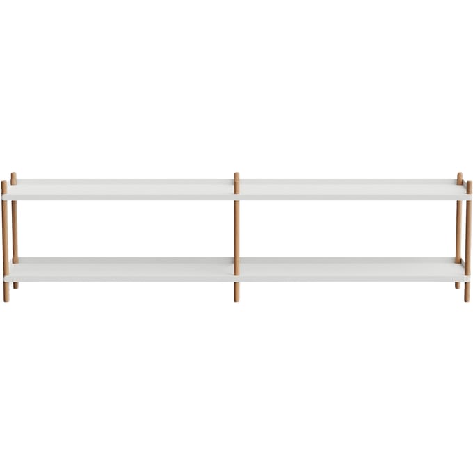NINE BOLT Rek 200 x 53 cm - oak/grey