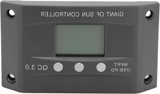MPPT Laadregelaar - Zonne Energie Controller - Zonne Energie Optimaliseren - Dynamische Piektracking - 100A - Zwart